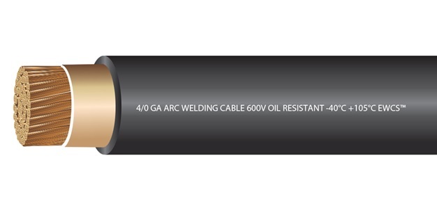 20 Ft 4/0 Welding Battery Cable - Made In USA - 10 Ft Black + 10 Ft Blue EPDM Jacket